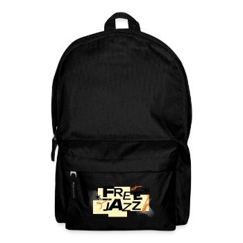 Free Jazz Bold Retro Typography - Backpack - black - Front