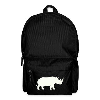 Rhino Silhouette Powerful Minimal - Backpack - black - Front