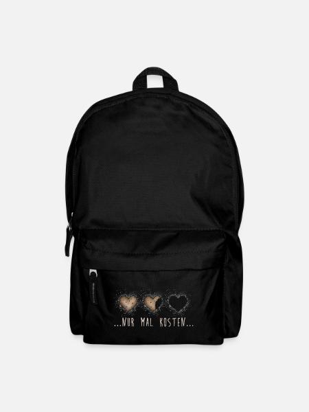 Nur mal kosten – Plätzchen Kekse Weihnachten Süß - Rucksack - Schwarz