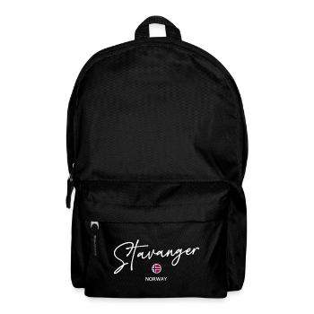 Stavanger - Norway Flag - Norge - Norway - Latvia - Backpack - black - Front
