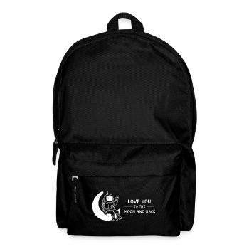 Love You To The Moon And Back Illustration - Backpack - black - Front