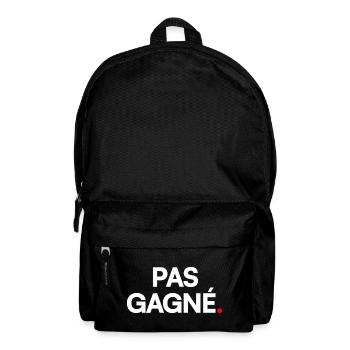 Pas gagné - Sac à dos - noir - Devant