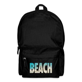 Tropische BEACH Ozean-Text-Vibe - Rucksack - Schwarz - Vorne