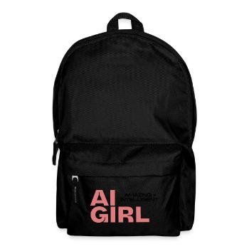 AI Girl, Amazing + Intelligent - Backpack - black - Front