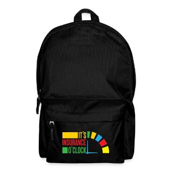 Insurance Agent Funny It ́s O ́Clock Insurance - Backpack - black - Front