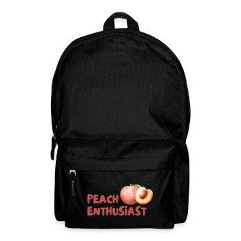 Pfirsich Enthusiast Design - Rucksack - Schwarz - Vorne