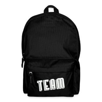 Team Spirit Bold Tinted Vintage Font - Backpack - black - Front