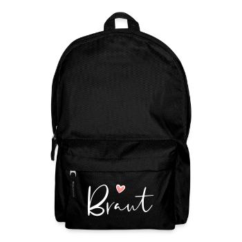 Braut Herz Junggesellinnenabschied Geschenk - Rucksack - Schwarz - Vorne