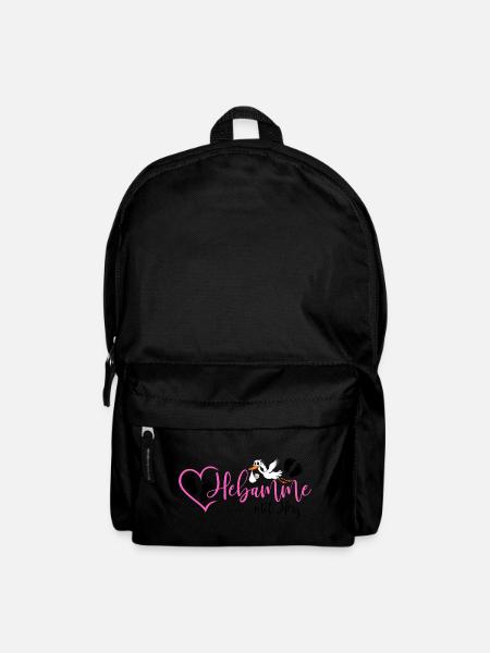 Hebamme mit Herz - Rucksack - Schwarz