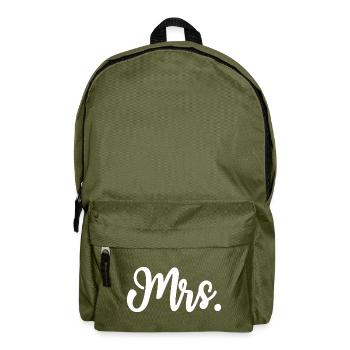Mrs. Calligraphy Women - Backpack - olive green - Front