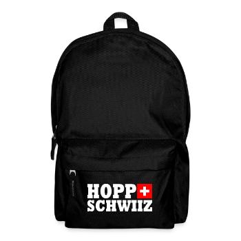 Hopp schwiiz - Rucksack - Schwarz - Vorne