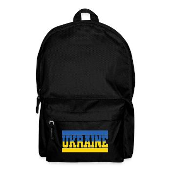 Ukraine and The Flag of Ukraine - Backpack - black - Front