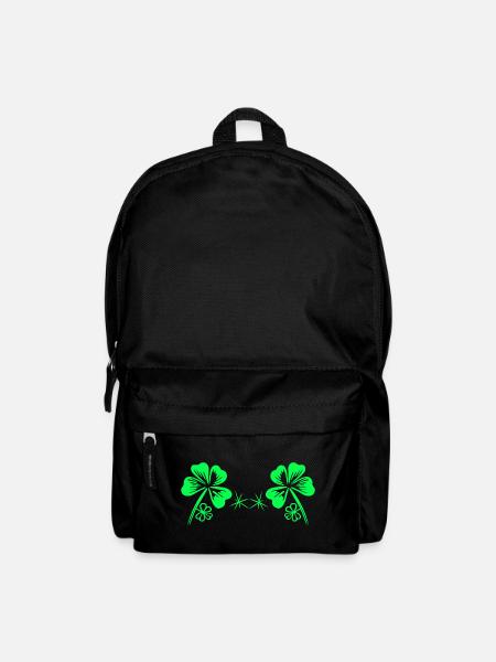 BH St Patricks Day Kleeblatt Bra Bikini - Rucksack - Schwarz