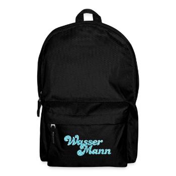 Wassermann Schuppen Wasser Sternzeichen Pool - Rucksack - Schwarz - Vorne