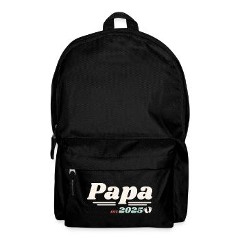 Papa Est 2025 Je vais être un papa style rétro - Sac à dos - noir - Devant