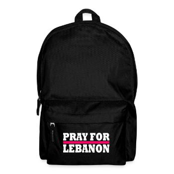 Pray for lebanon - Backpack - black - Front