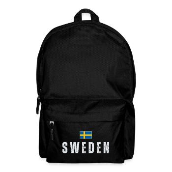 Flagge Schwedens, schwedischer Patriot - Rucksack - Schwarz - Vorne