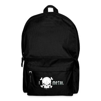 Extremer Metall Totenkopf - Rucksack - Schwarz - Vorne