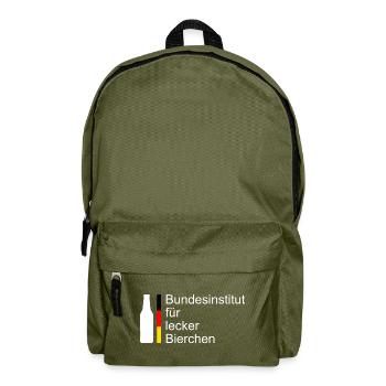 Federal Institute for Delicious Beers - Backpack - olive green - Front