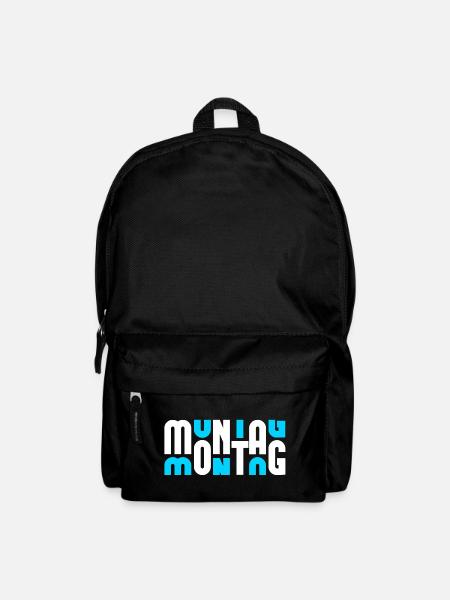 Motif Monday White/Cyan - Backpack - black