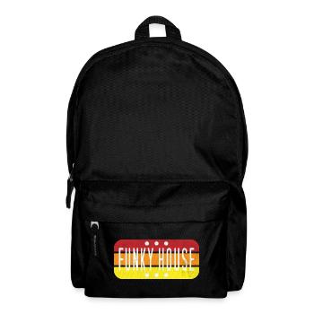 Funky House Music Shirt - Vintage Rave Retro Festi - Backpack - black - Front