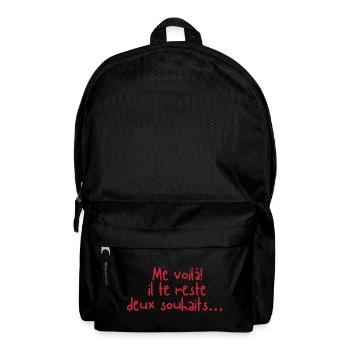 Here I am, you have two wishes left - humor - Backpack - black - Front