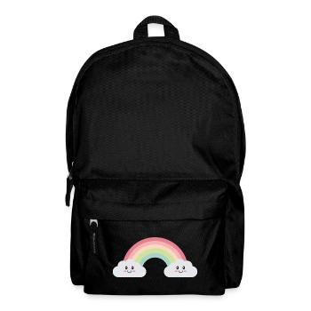Rainbow clouds - Backpack - black - Front