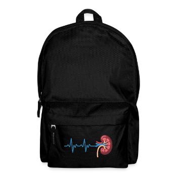 Nierenrhythmus Grafik - Rucksack - Schwarz - Vorne