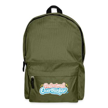 PROFESSIONAL OVERTHINKER VINTAGE - Backpack - olive green - Front