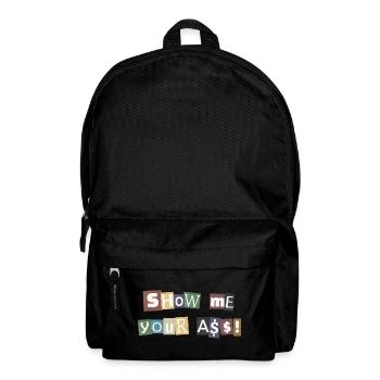 SYMA Letter Collage - Rucksack - Schwarz - Vorne
