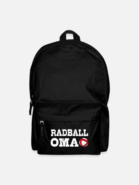 Radball, OMA, Radballer, Hallenradsport - Rucksack - Schwarz