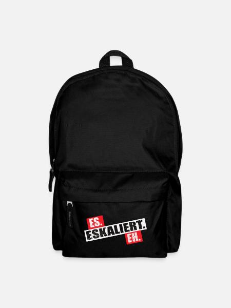 Es Eskaliert Eh - Rucksack - Schwarz