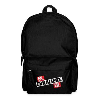 Es Eskaliert Eh - Rucksack - Schwarz - Vorne