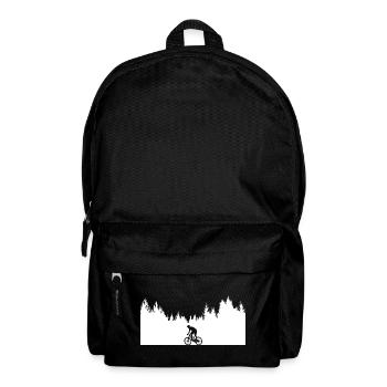 Fahrrad-_Mountainbike-_Wald - Rucksack - Schwarz - Vorne
