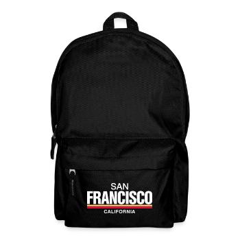 San Francisco California Retro - Rucksack - Schwarz - Vorne