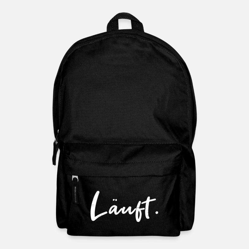 Läuft. – Handlettering Statement - Rucksack - Schwarz