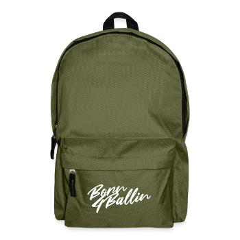 BASKETBALL - BORN 4 BALLIN - DIRE - Sac à dos - vert olive - Devant