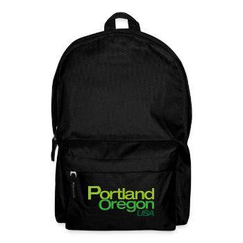 Portland Gradient Stadtlogo - Rucksack - Schwarz - Vorne