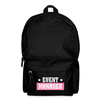 Event Manager rosa tshirt schwarz - Rucksack - Schwarz - Vorne