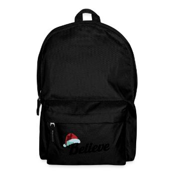 Santa Claus Hat Believe In Santa Xmas Party Geschenk - Rucksack - Schwarz - Vorne
