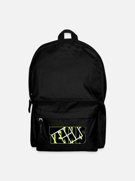 TENNIS Neon Grid Overlay - Backpack - black
