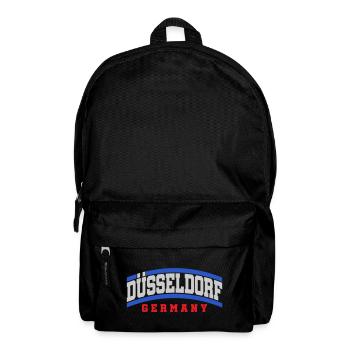 Dusseldorf City Text Font | Colors changeable - Backpack - black - Front
