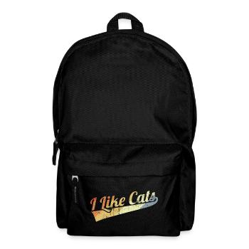 I Like Cats - Rucksack - Schwarz - Vorne