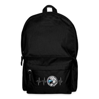 Motorrad Racing Herzschlag Symbol Motorsport Puls - Rucksack - Schwarz - Vorne