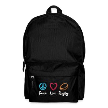 Peace Love Rugby - Backpack - black - Front