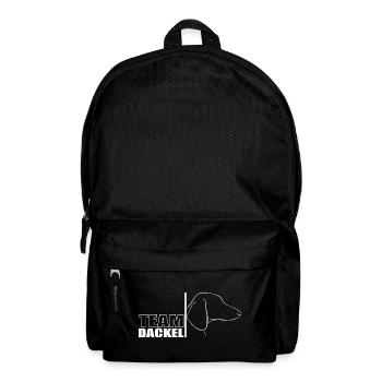 TEAM Dackel Hunde Hund Wilsigns - Rucksack - Schwarz - Vorne