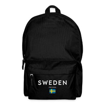 Flagge von Schweden, schwedischer Stolz - Rucksack - Schwarz - Vorne