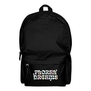 Floral Dreams Retro Style - Backpack - black - Front