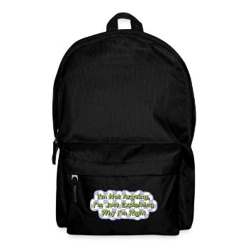 Ne discutez pas, ayez juste raison Chemise - Sac à dos - noir - Devant