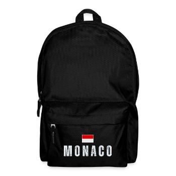 Monaco-Flagge, monegassischer Stolz - Rucksack - Schwarz - Vorne